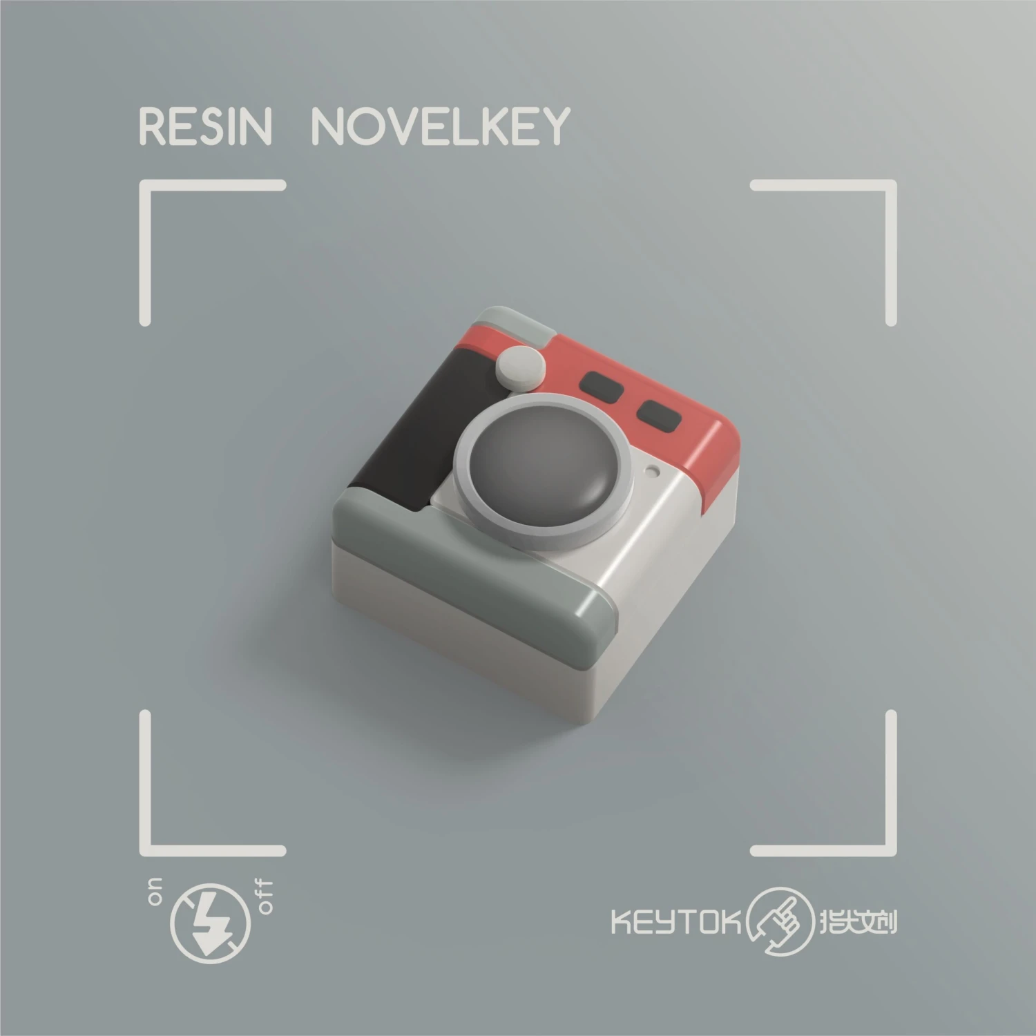 KeyTok - Turn To 90's Resin Keycap 1 KeyTok - Turn To 90's Resin Keycap