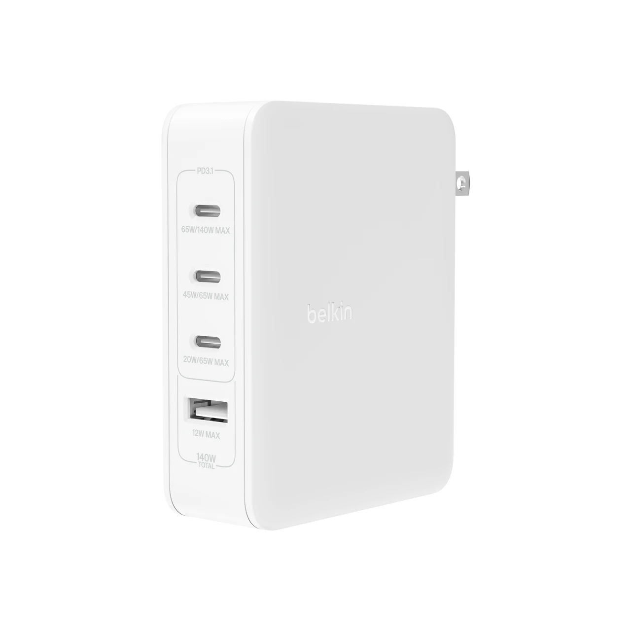 Belkin - BoostCharge Pro 140W 4-Port GaN Wall Charger 1 Belkin - BoostCharge Pro 140W 4-Port GaN Wall Charger