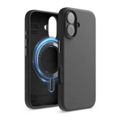 Elago - Magnetic Silicone Case For Iphone 16 -Computer Peripherals 16 black