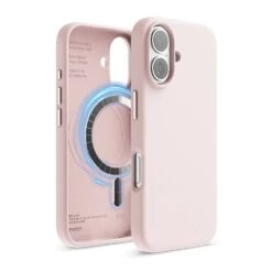 Elago - Magnetic Silicone Case For Iphone 16 -Computer Peripherals 16 lvpink