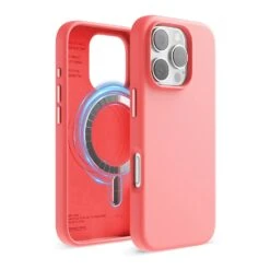 Elago - Magnetic Silicone Case For Iphone 16 -Computer Peripherals 16pro pink