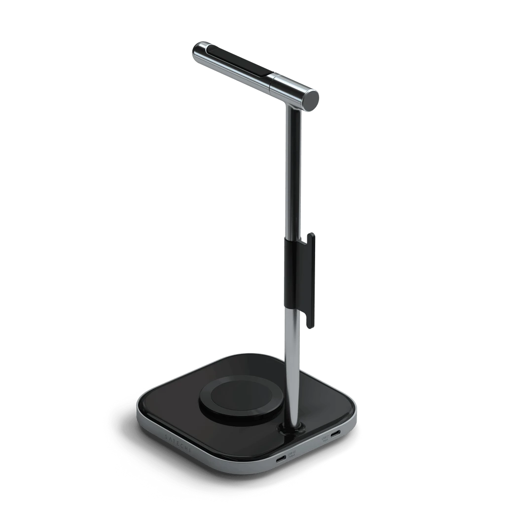 Satechi - 2-in-1 Headphone Stand With Wireless Charger 3 Satechi - 2-in-1 Headphone Stand With Wireless Charger - Image 3