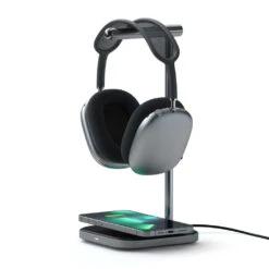 Satechi - 2-in-1 Headphone Stand With Wireless Charger