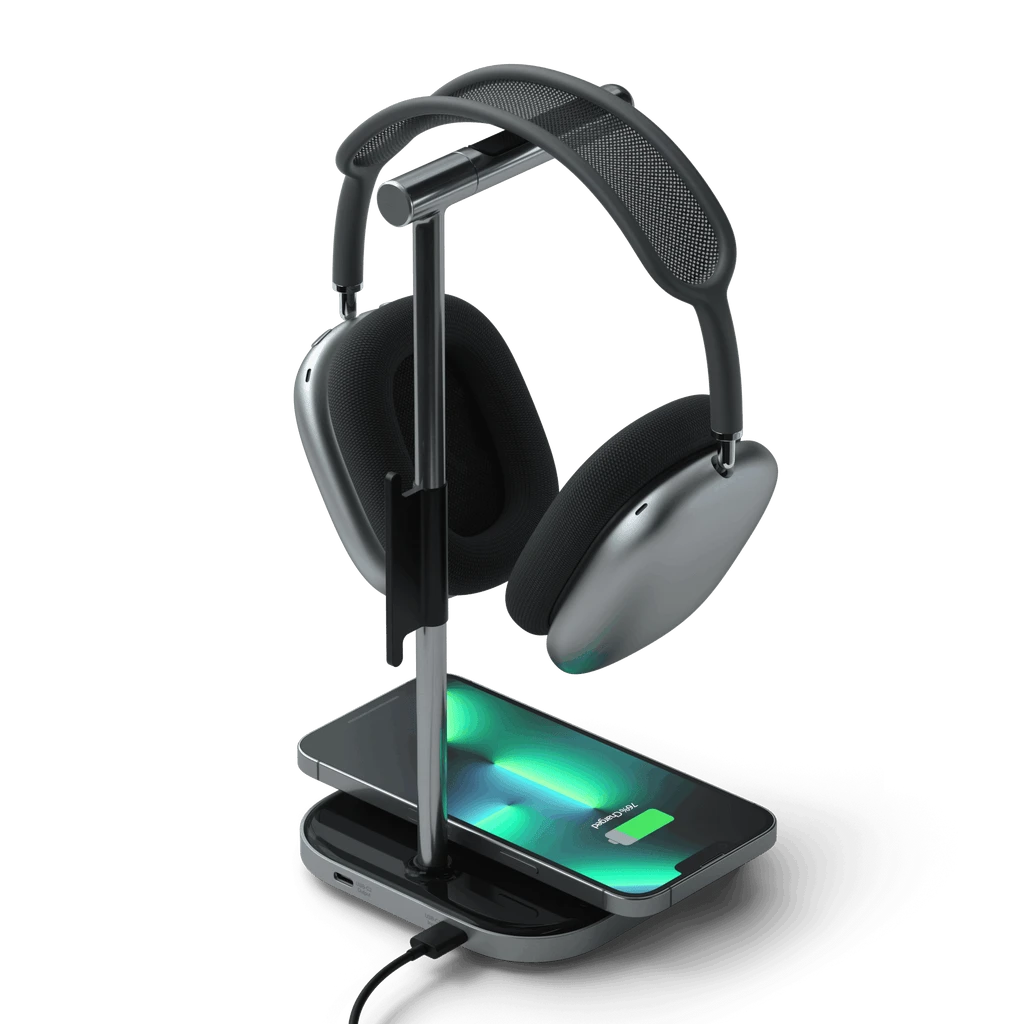 Satechi - 2-in-1 Headphone Stand With Wireless Charger 6 Satechi - 2-in-1 Headphone Stand With Wireless Charger - Image 6
