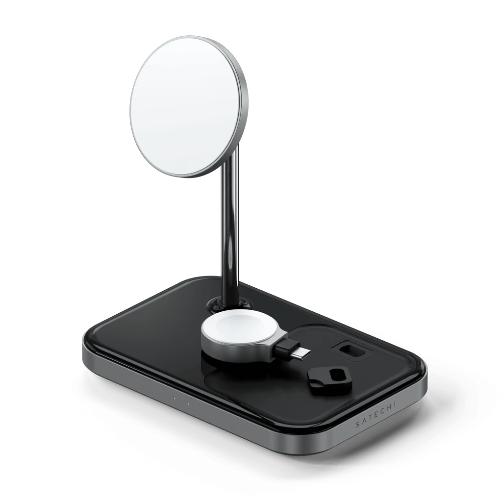 Satechi - 3-in-1 Magnetic Wireless Charging Stand 2 Satechi - 3-in-1 Magnetic Wireless Charging Stand - Image 2