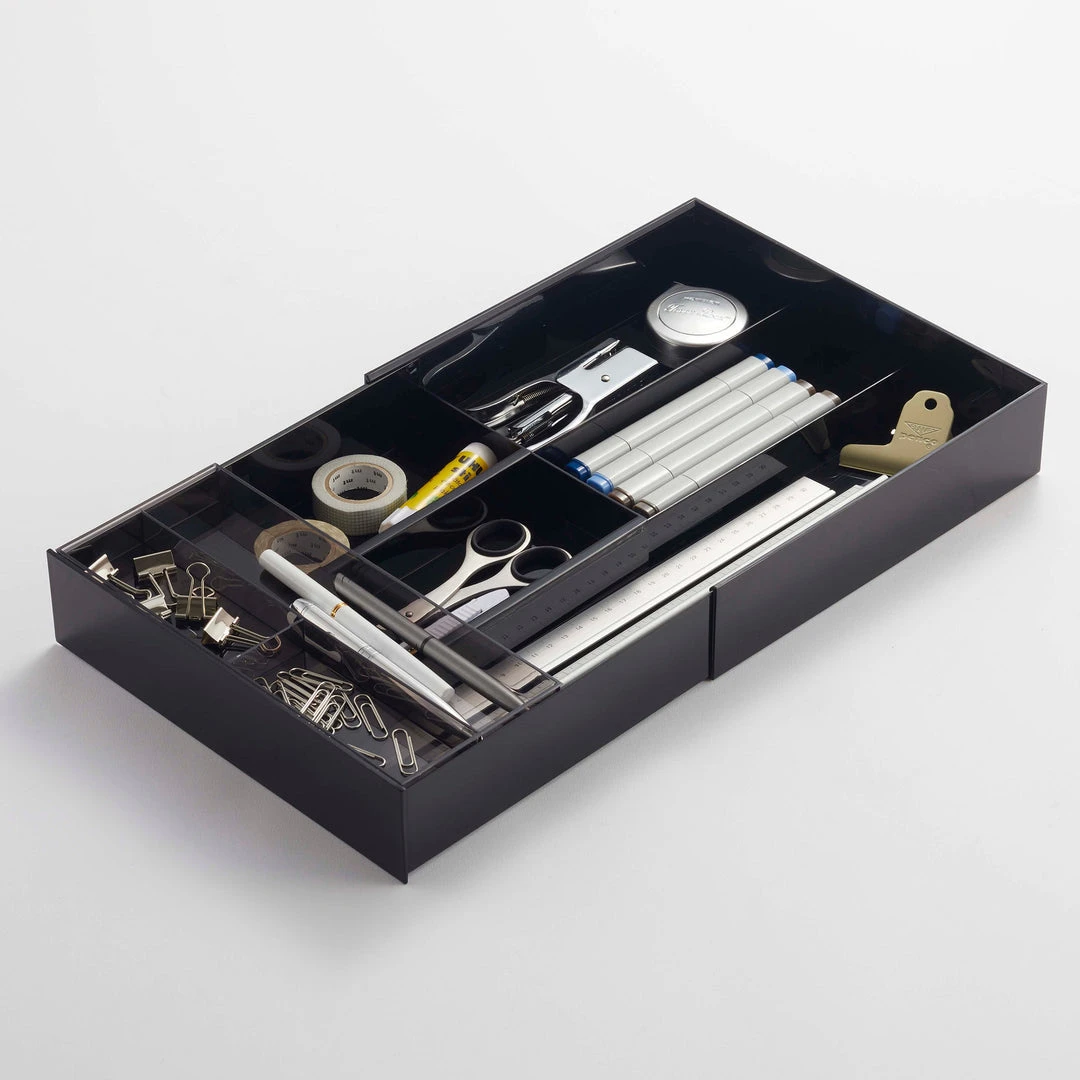 Yamazaki Home - Tower Extendable Drawer Organizer With Slide 2 Yamazaki Home - Tower Extendable Drawer Organizer With Slide - Image 2