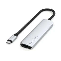 Satechi - 4-in-1 USB-C Slim Multiport Adapter 4K -Computer Peripherals 4 in 1 usb c slim multiport adapter 4k satechi silver 838616