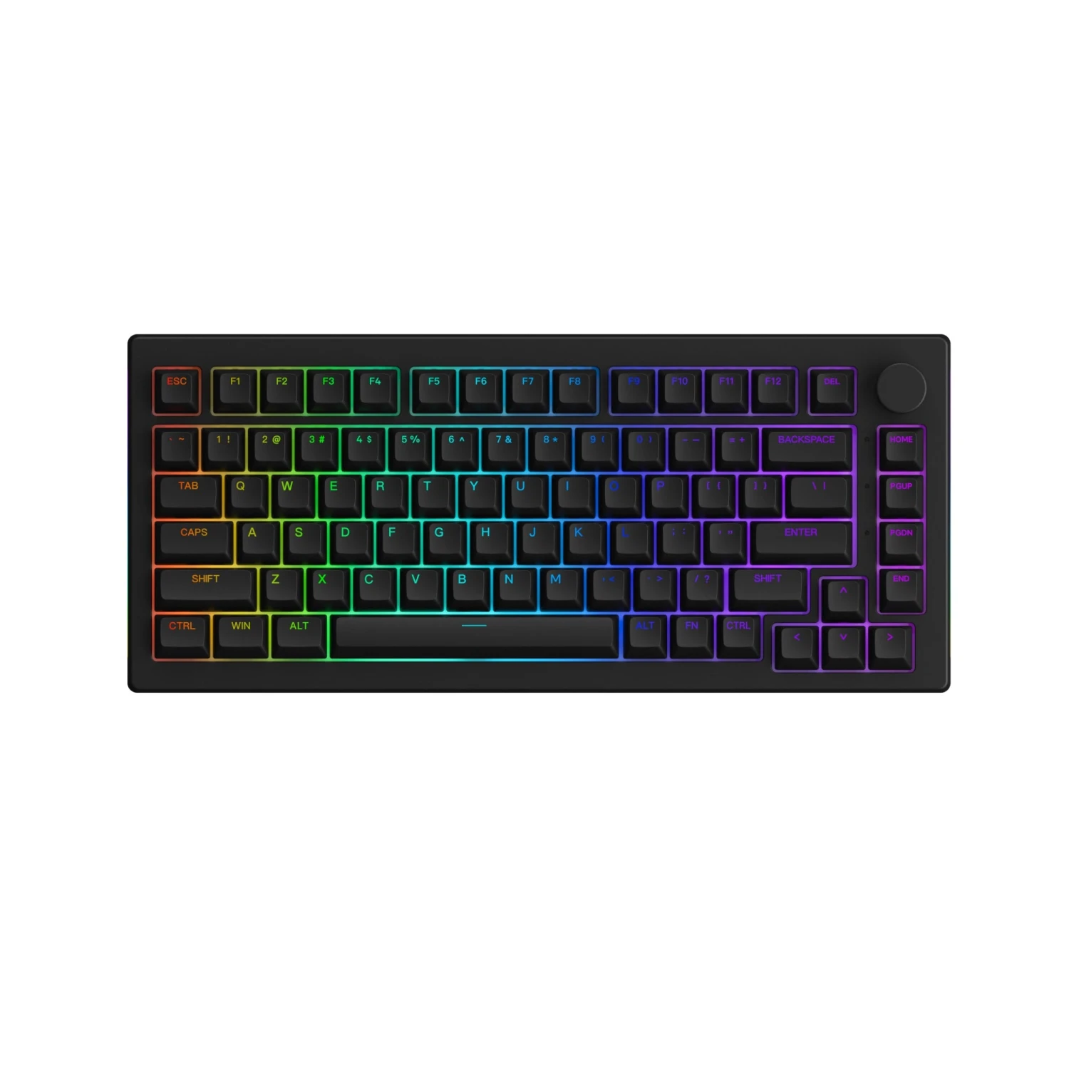 Akko - 5075B Plus Shine-Through Black Wireless Mechanical Keyboard 1 Akko - 5075B Plus Shine-Through Black Wireless Mechanical Keyboard