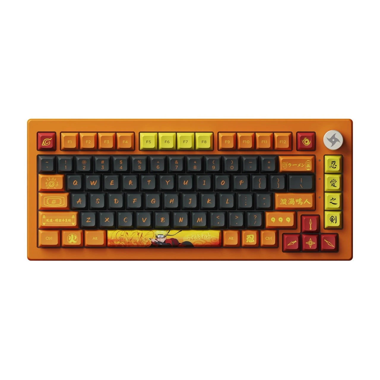 Akko - Naruto Uzumaki 20th Anniversary 5075B Plus Wireless Mechanical Keyboard 1 Akko - Naruto Uzumaki 20th Anniversary 5075B Plus Wireless Mechanical Keyboard