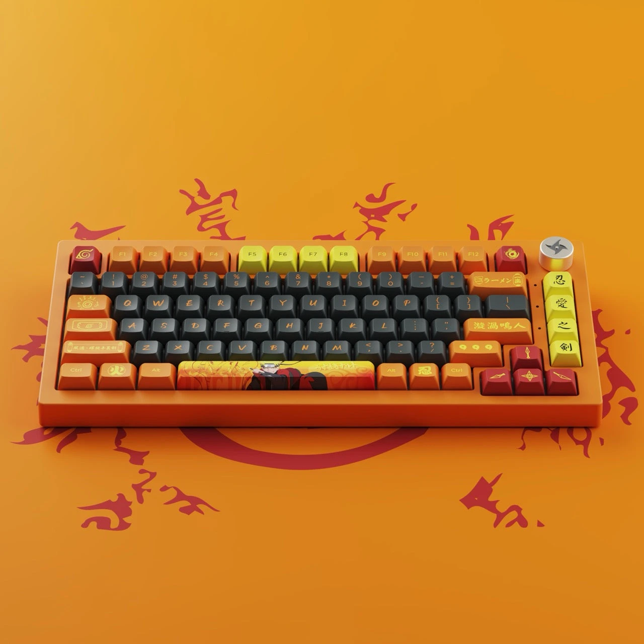 Akko - Naruto Uzumaki 20th Anniversary 5075B Plus Wireless Mechanical Keyboard 3 Akko - Naruto Uzumaki 20th Anniversary 5075B Plus Wireless Mechanical Keyboard - Image 3