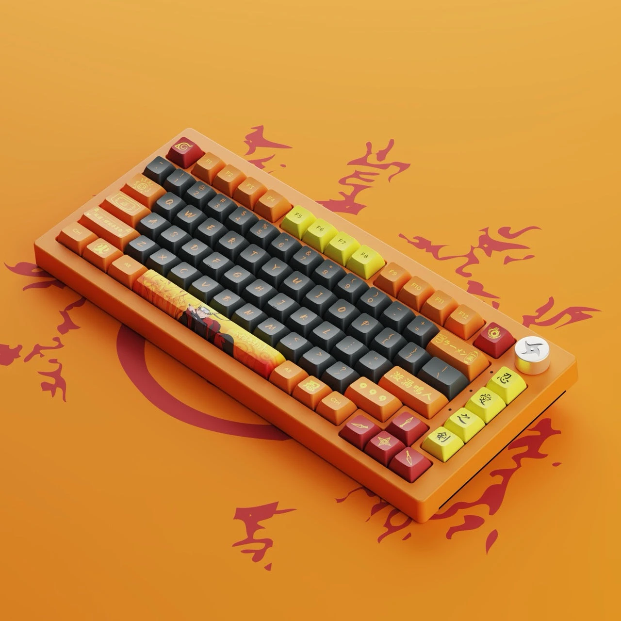 Akko - Naruto Uzumaki 20th Anniversary 5075B Plus Wireless Mechanical Keyboard 4 Akko - Naruto Uzumaki 20th Anniversary 5075B Plus Wireless Mechanical Keyboard - Image 4