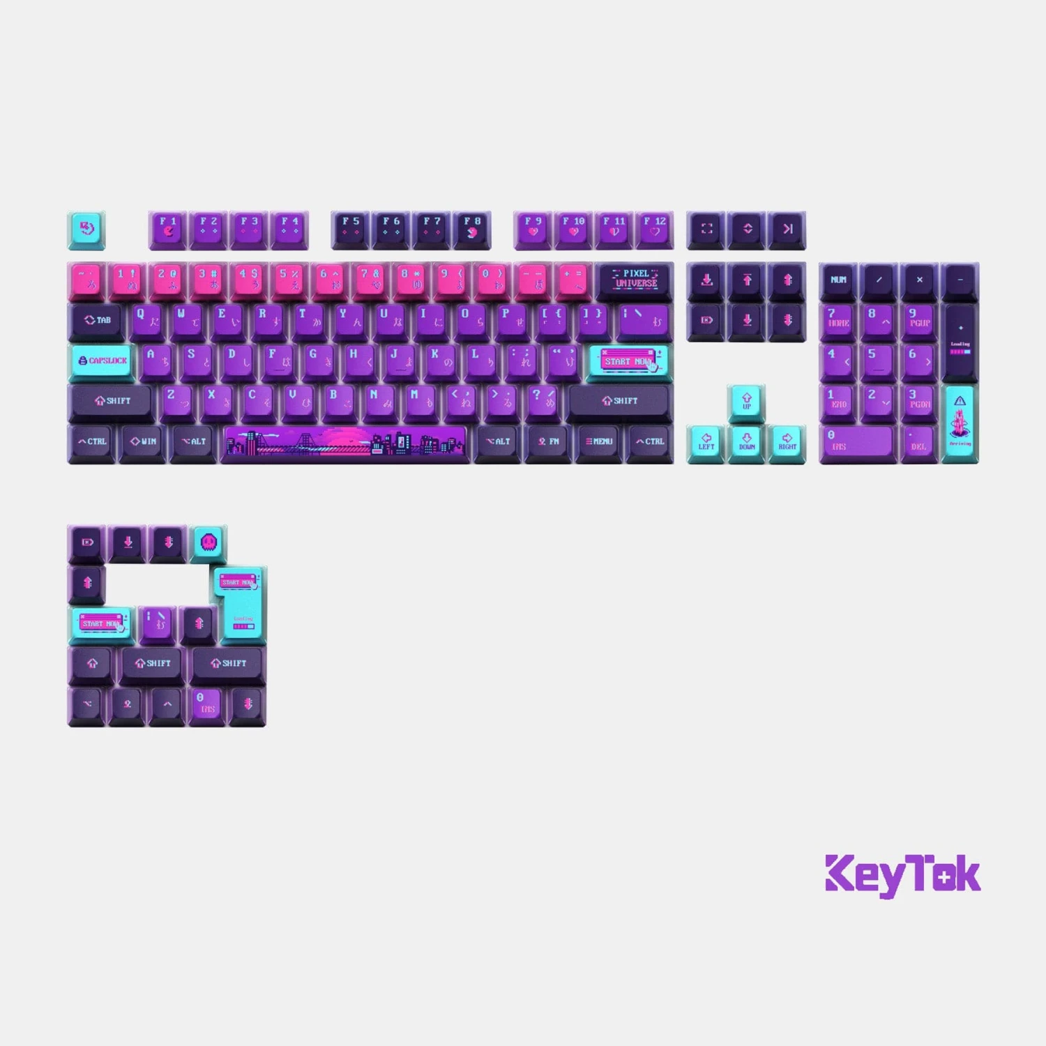 KeyTok - Pixel Dye-Sub KOL Keycaps 2 KeyTok - Pixel Dye-Sub KOL Keycaps - Image 2