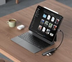 Satechi - 6-in-1 USB-C Slim Multiport Adapter -Computer Peripherals 6 in 1 usb c slim multiport adapter satechi 351167