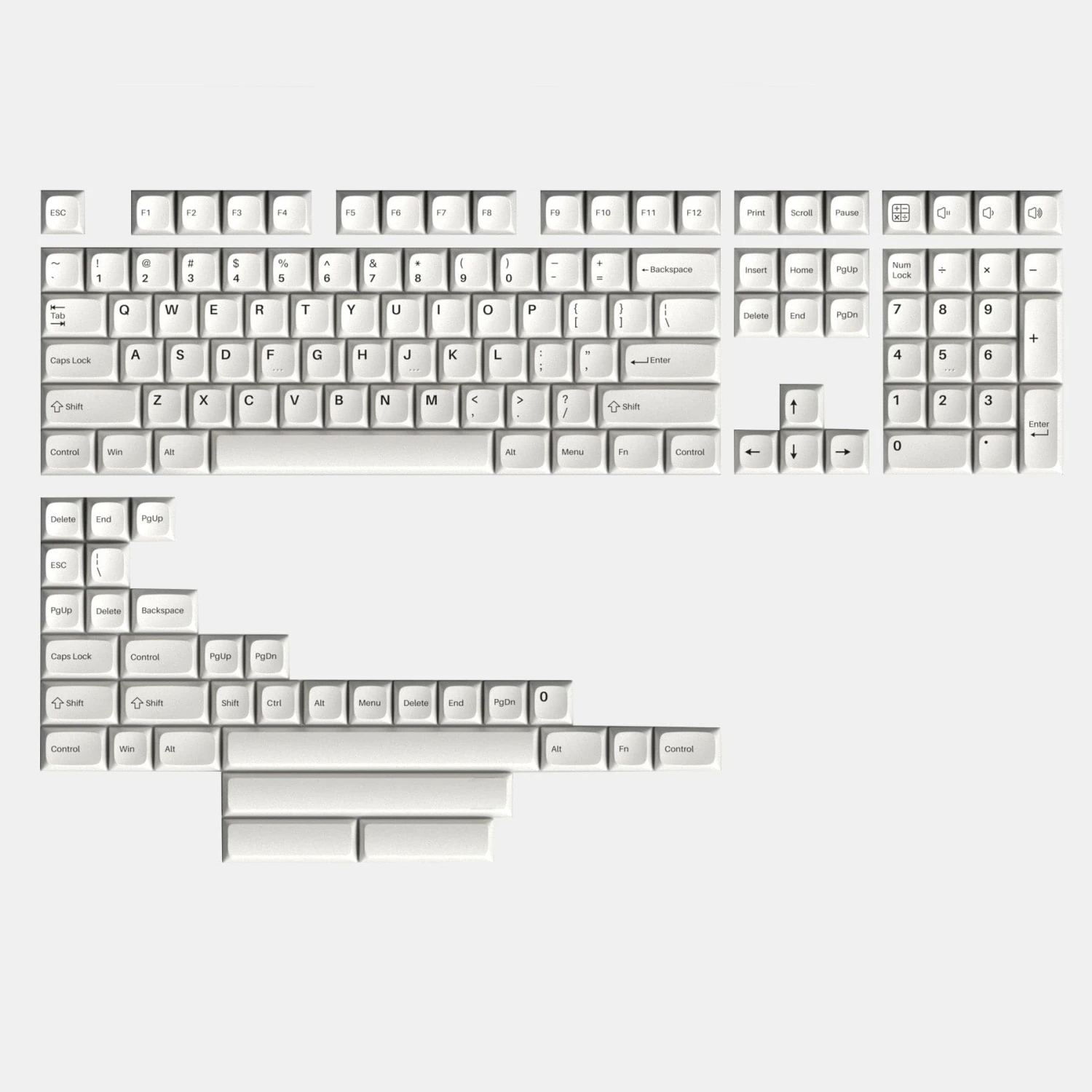 KeyTok - Ivory Symphony Dye-Sub KDA PBT Keycaps 1 KeyTok - Ivory Symphony Dye-Sub KDA PBT Keycaps