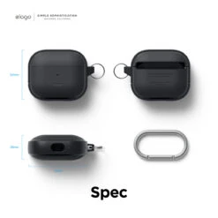 Elago - EDC Case For AirPods 3 -Computer Peripherals AP3 EDC BK Amazon 8 1296x 0210e6b1 7cc3 41e7 adbd 1b3dd0d60d22
