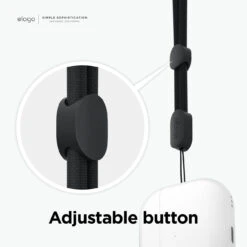 Elago - Clear Case With Nylon Lanyard For AirPods Pro 2 27 Elago - Clear Case With Nylon Lanyard For AirPods Pro 2 -Computer Peripherals APP2 ROSTR BK Amazon 4 1296x 822e080c 4f51 4652 8fe1 ddd39a1462f6