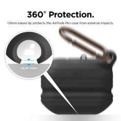 Elago - Waterproof Case For AirPods Pro And AirPods Pro 2 -Computer Peripherals APPWF HANG BK 28Amazon 293 1512x e374ee43 9804 4cb6 8414 600b346d9e39
