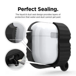 Elago - Waterproof Case For AirPods Pro And AirPods Pro 2 -Computer Peripherals APPWF HANG BK Amazon 4 1512x 1822dbe1 3a99 4c48 a5d7 b4dbe5b1e1d9