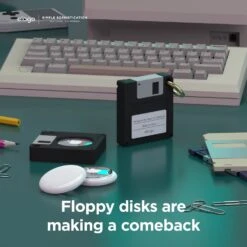 Elago - Floppy Disk Case For AirTag -Computer Peripherals AT DISK BK5 1512x 06284449 12d3 46c7 8830 394700b5fea9