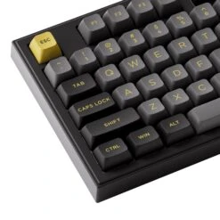 Akko - 5098B Mechanical Keyboard With Screen -Computer Peripherals Akko 5098B Black Gold ANSI Details 1