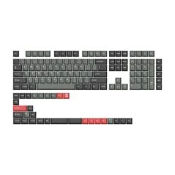 Keychron - Cherry Profile Double-Shot PBT Full Set Keycaps - Dolch Red, Gray White Mint, Blue Black Yellow