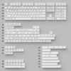 Keychron - Cherry Profile Double-Shot PBT Full Set Keycaps - Black On White - Bow