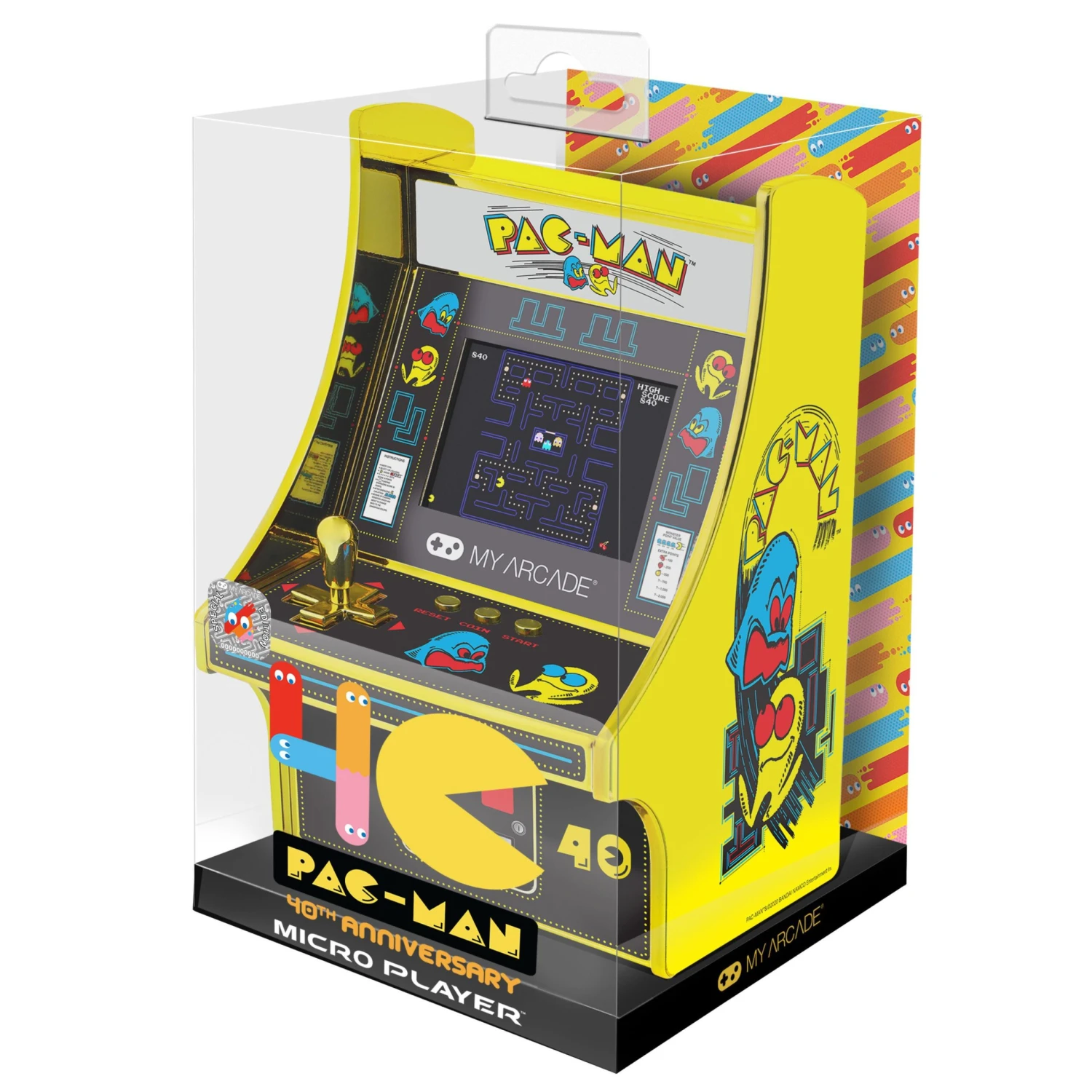 My Arcade - Pac Man 40th Anniversary Micro Player DGUNL-3290 2 My Arcade - Pac Man 40th Anniversary Micro Player DGUNL-3290 - Image 2