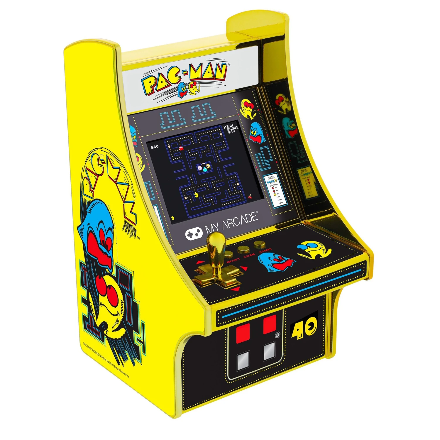 My Arcade - Pac Man 40th Anniversary Micro Player DGUNL-3290 4 My Arcade - Pac Man 40th Anniversary Micro Player DGUNL-3290 - Image 4