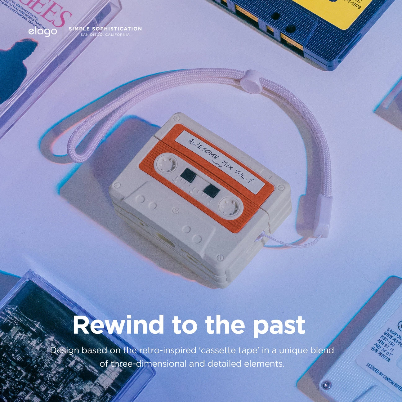 Elago - Cassette Tape Case For AirPods Pro 2 4 Elago - Cassette Tape Case For AirPods Pro 2 - Image 4