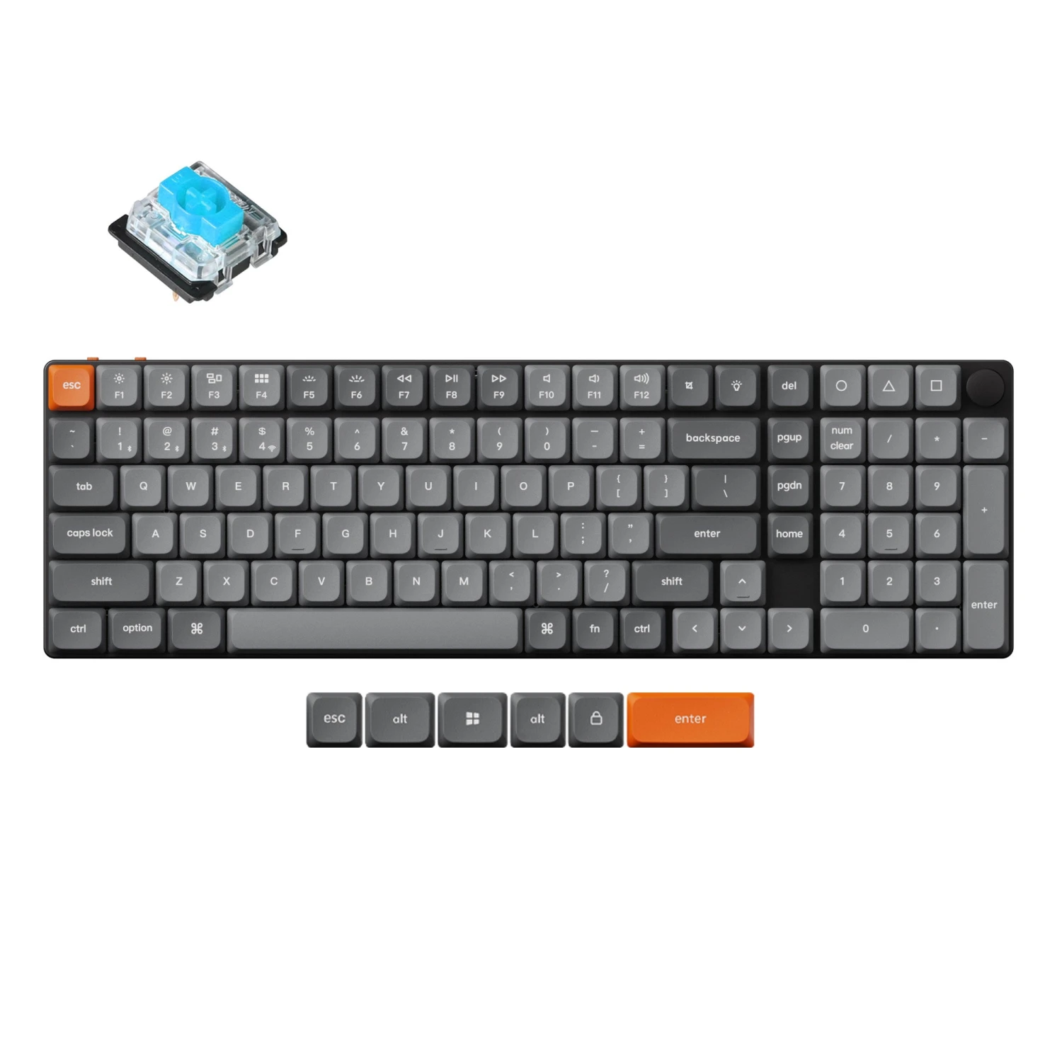 Keychron - K17 Max QMK Wireless Custom Mechanical Keyboard 2 Keychron - K17 Max QMK Wireless Custom Mechanical Keyboard - Image 2