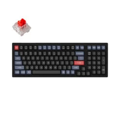 Keychron - K4 Pro QMK/VIA Wireless Mechanical Keyboard -Computer Peripherals Keychron K4 Pro QMK VIA Wireless Custom Mechanical Keyboard with 96 Percent layout for Mac Windows Linux hot swappable with MX Switch RGB Backlight B with Keychron K pro switch Red d3
