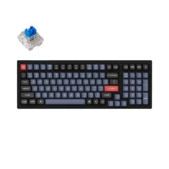Keychron - K4 Pro QMK/VIA Wireless Mechanical Keyboard -Computer Peripherals Keychron K4 Pro QMK VIA Wireless Custom Mechanical Keyboard with 96 Percent layout for Mac Windows Linux hot swappable with MX Switch RGB Backlight with Keychron K pro switch Blue 717