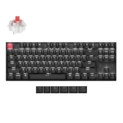 Keychron - K8 QMK Wireless Mechanical Keyboard (Version 2) -Computer Peripherals Keychron K8 Version 2 QMK Mechanical Keyboard White Light Red Switch