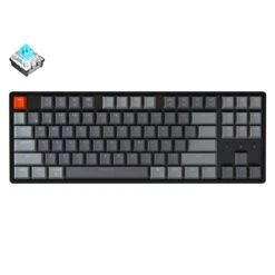 Keychron - K8 Wireless Mechanical Keyboard -Computer Peripherals Keychron K8 tenkeyless wireless mechanical keyboard for Mac Windows iOS RGB white backlight aluminum frame with Hot swappable Keychron Optical switch blue 81dcaf76 6c73 462e a9da e4b3
