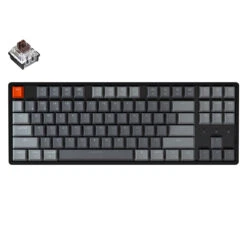 Keychron - K8 Wireless Mechanical Keyboard -Computer Peripherals Keychron K8 tenkeyless wireless mechanical keyboard for Mac Windows iOS RGB white backlight aluminum frame with Hot swappable Keychron Optical switch brown 50bb1a2c c57e 414e b982 b30