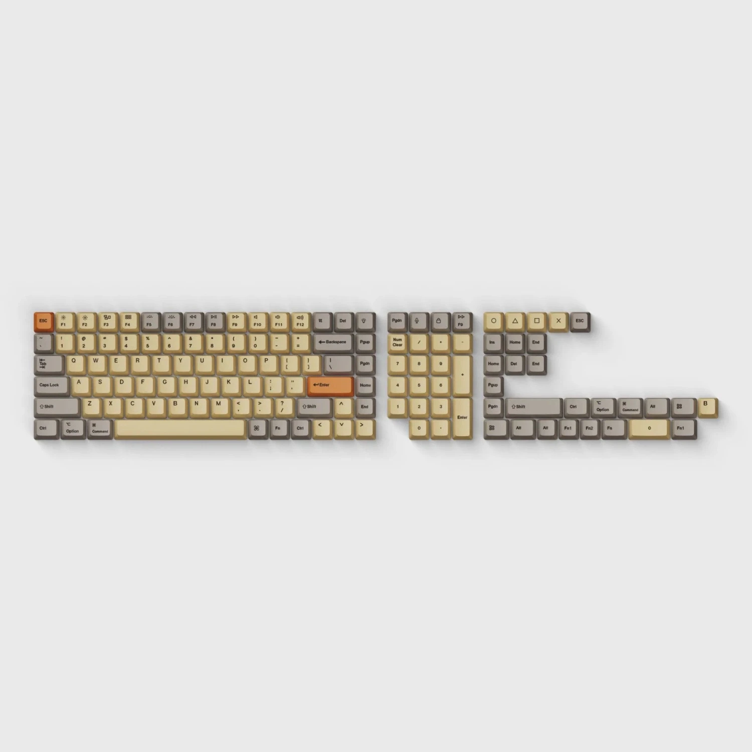 Keychron - OEM Dye-Sub PBT Keycap Set - Wheat Grey 2 Keychron - OEM Dye-Sub PBT Keycap Set - Wheat Grey - Image 2