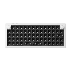 Keychron - Q15 Max QMK Wireless Custom Mechanical Keyboard -Computer Peripherals Keychron Q15 Max QMK Ortholinear Wireless Custom Mechanical Keyboard Aluminum White Barebone Knob for Mac Windows Linux