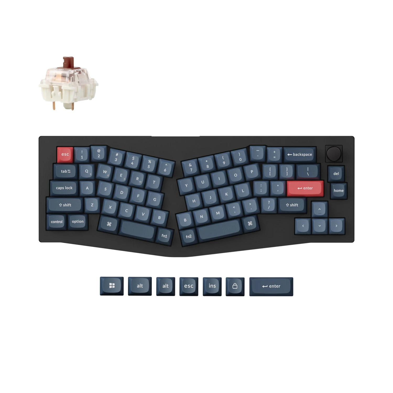 Keychron - V8 Max (Alice Layout) QMK Custom Mechanical Keyboard 2 Keychron - V8 Max (Alice Layout) QMK Custom Mechanical Keyboard - Image 2