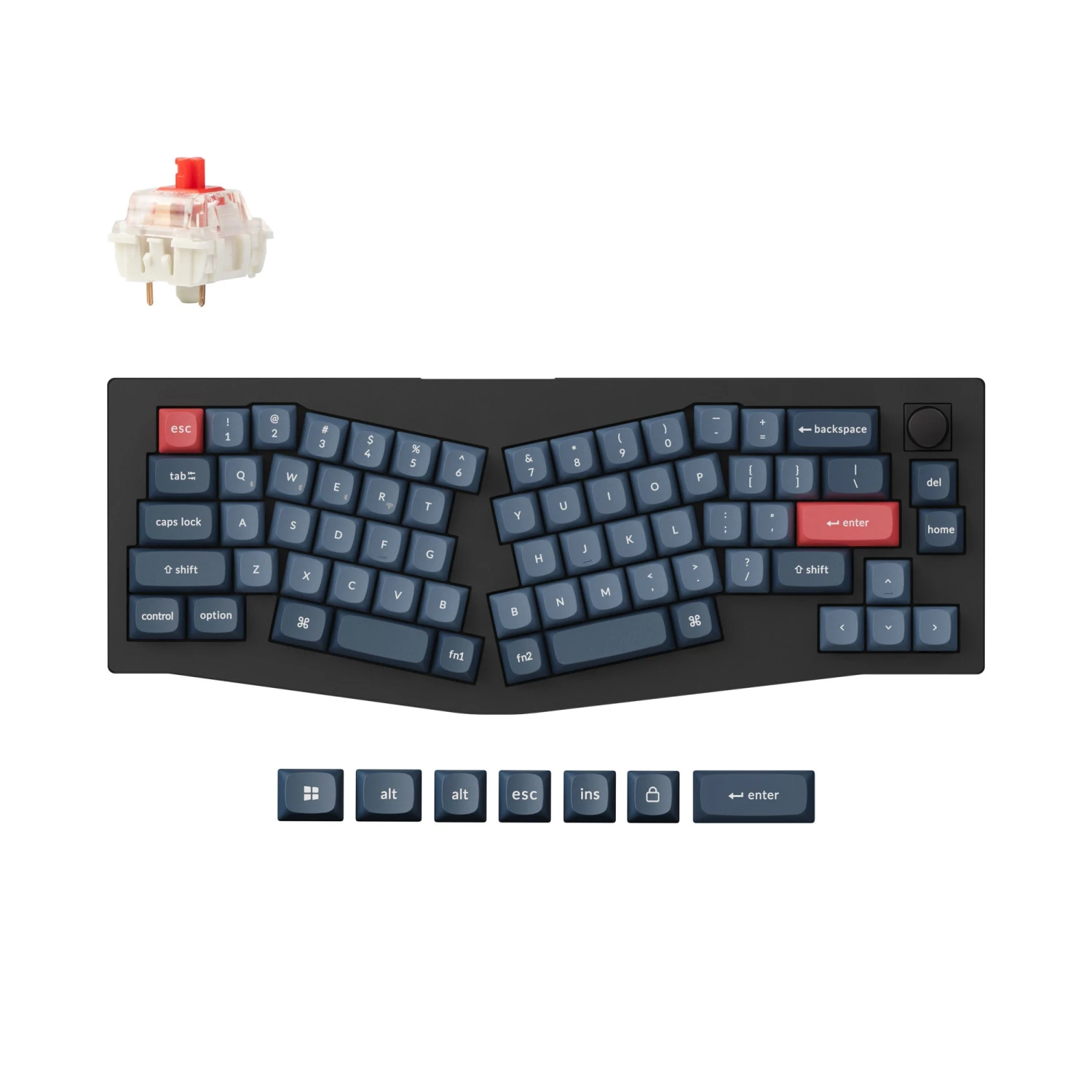 Keychron - V8 Max (Alice Layout) QMK Custom Mechanical Keyboard 1 Keychron - V8 Max (Alice Layout) QMK Custom Mechanical Keyboard