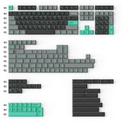 Keychron - Cherry Profile Double-Shot PBT Full Set Keycaps - Hacker Mint