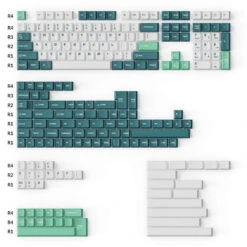 Keychron - Cherry Profile Double-Shot PBT Full Set Keycaps - White Mint