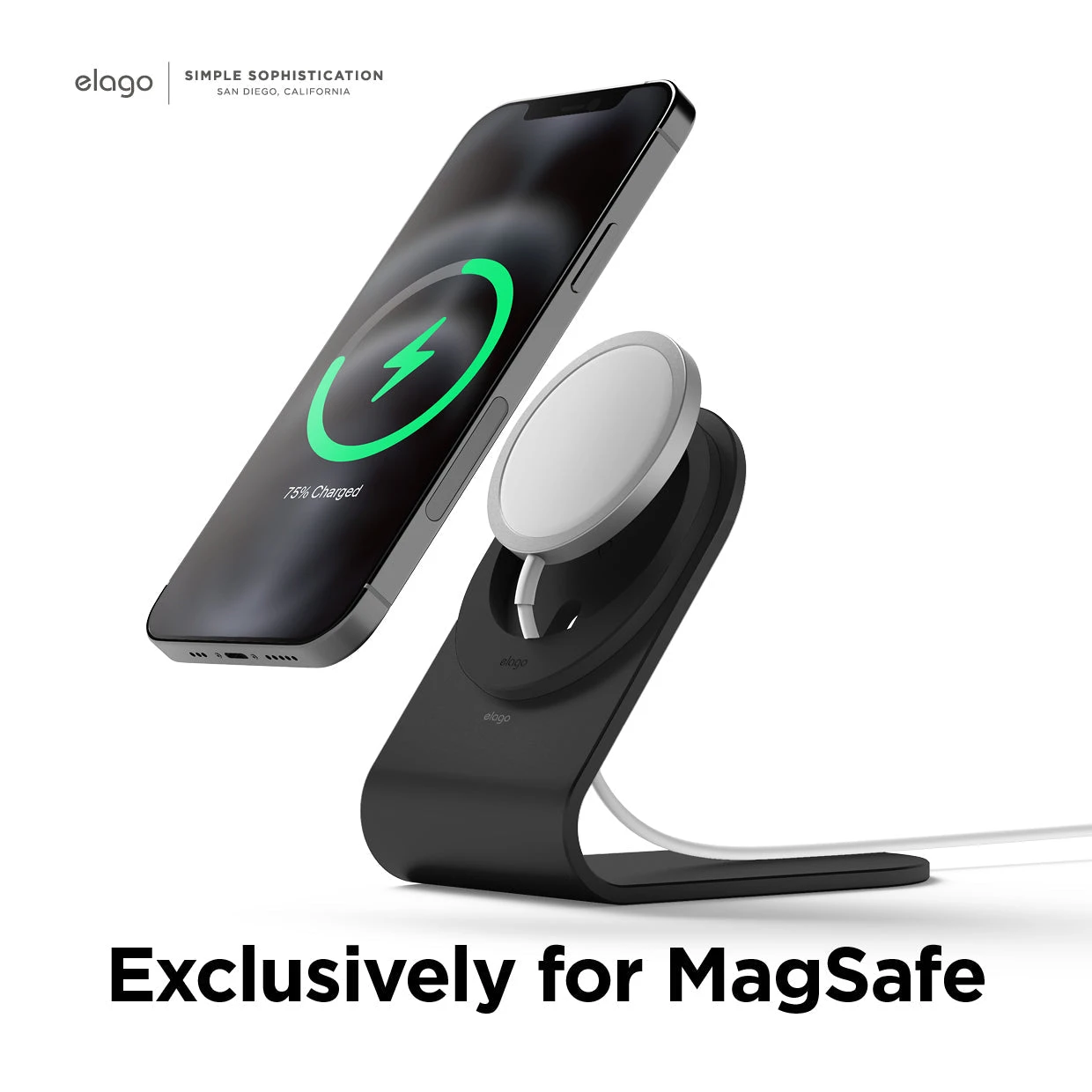 Elago - MS3 Aluminum Charging Stand - MagSafe 4 Elago - MS3 Aluminum Charging Stand - MagSafe - Image 4