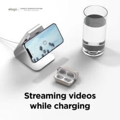 Elago - MS4 Aluminum Charging Stand - MagSafe -Computer Peripherals MSST4 SL Amazon 3 1296x 55d090d1 fac3 4967 ac84 290e308d8671