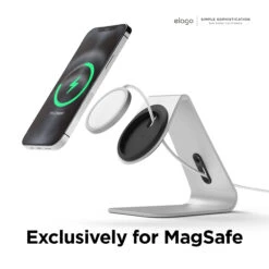 Elago - MS4 Aluminum Charging Stand - MagSafe -Computer Peripherals MSST4 SL Amazon 4 1296x 07a5b580 982c 4376 ba5f 887c638a9480