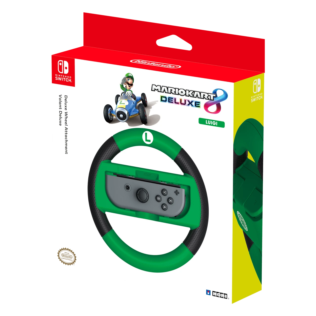 HORI - Mario Kart 8 Deluxe Racing Wheel (Luigi) For Nintendo Switch 4 HORI - Mario Kart 8 Deluxe Racing Wheel (Luigi) For Nintendo Switch - Image 4