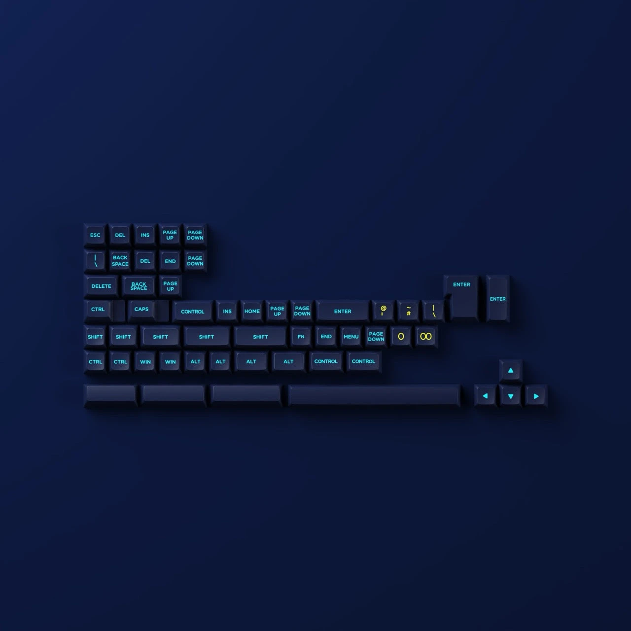 Akko - Starry Night Keycap Set (187-Key) 6 Akko - Starry Night Keycap Set (187-Key) - Image 6