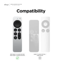 Elago - R1 Intelli Case For 2022/2021 Apple TV Siri Remote -Computer Peripherals R1 21 BK Amazon 2 1512x cd4f35f4 d710 45a8 99c7 7768d7de1629