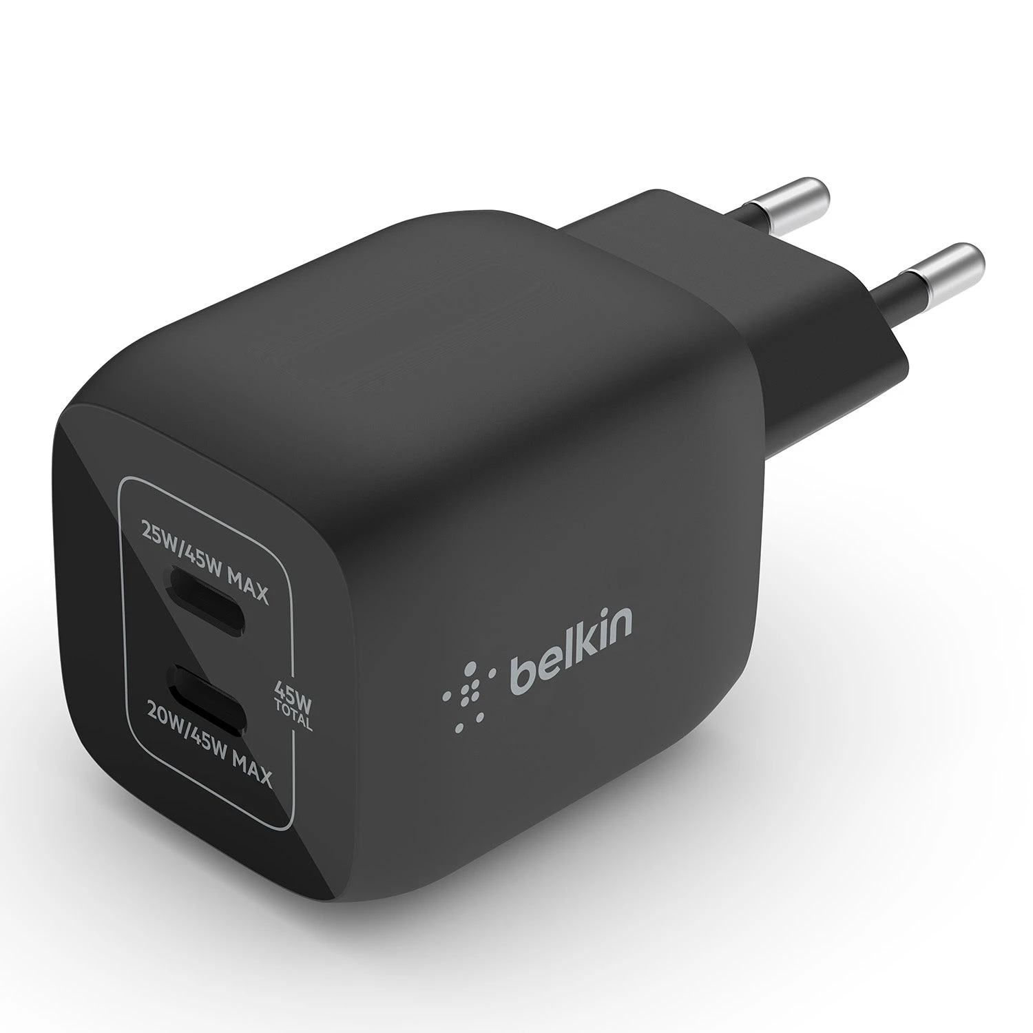 Belkin - BoostCharge Pro Dual USB-C GaN Wall Charger With PPS 45W 4 Belkin - BoostCharge Pro Dual USB-C GaN Wall Charger With PPS 45W - Image 4