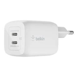 Belkin - BoostCharge Pro Dual USB-C GaN Wall Charger With PPS 65W