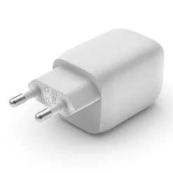 Belkin - BoostCharge Pro Dual USB-C GaN Wall Charger With PPS 65W 10 Belkin - BoostCharge Pro Dual USB-C GaN Wall Charger With PPS 65W -Computer Peripherals WCH013 Belkin 65WDualUSB CWallCharger VF65WPRONGSWHITE WEB